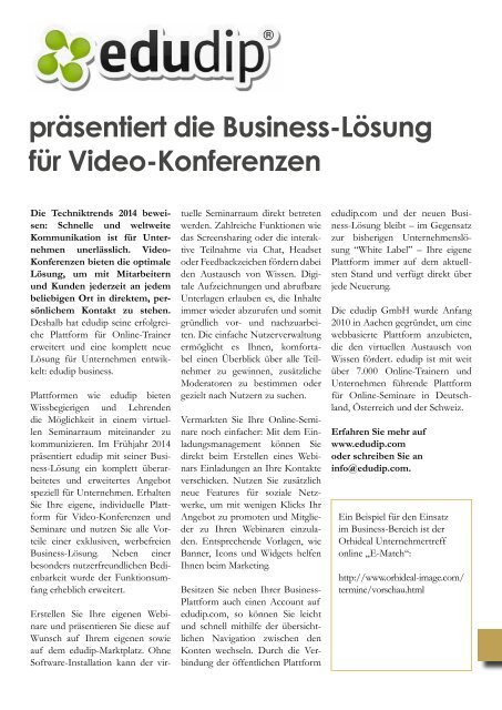 Orhideal IMAGE Magazin - Februar 2014