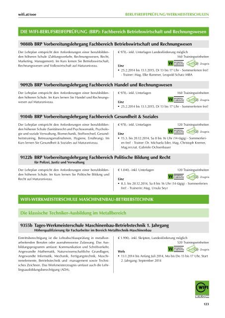 Berufsreifeprufung Werkm