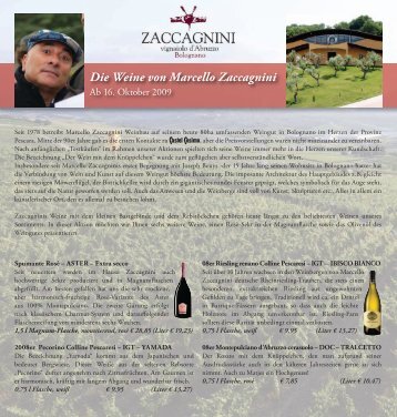 Die Weine von Marcello Zaccagnini - Castel Cosimo