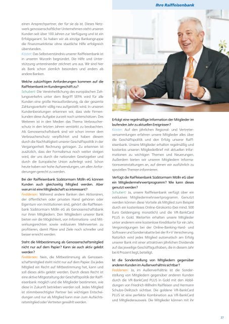 Geschäftsbericht 2012 - Privatkunden