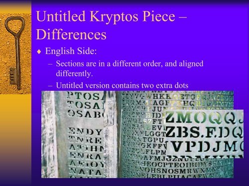 Kryptos & The Cyrillic Projector