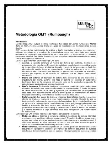 MetodologÃƒÂ­a OMT (Rumbaugh) - Willy .Net