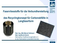 Faservliesstoffe fÃ¼r die Verbundherstellung â das Recyclingkonzept ...