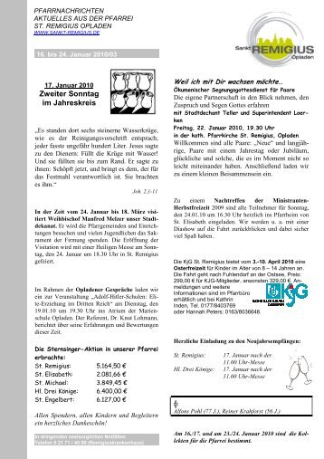 5 Pfarreien 1 Deckblatt - St. Remigius Opladen