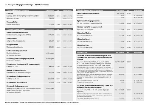 TillbehÃƒÂ¶r (PDF) - Bmw