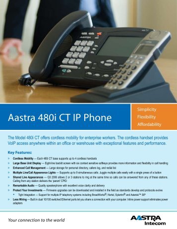 Aastra 480i CT IP Phone