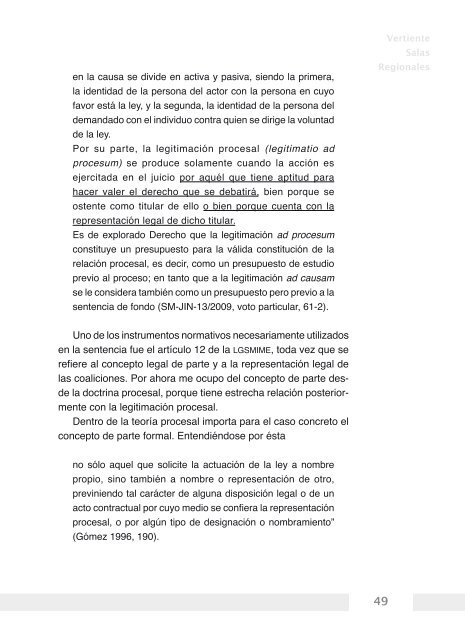 La representación procesal de las coaliciones - Tribunal Electoral ...