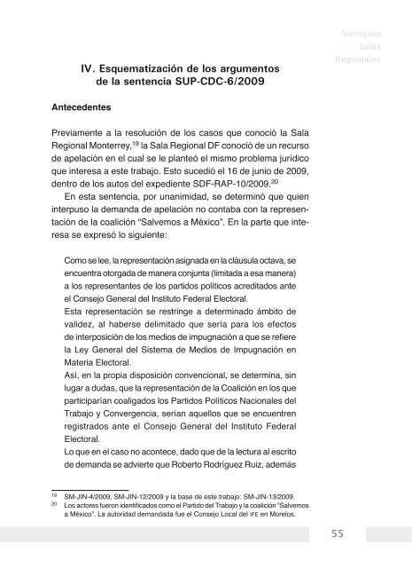 La representación procesal de las coaliciones - Tribunal Electoral ...