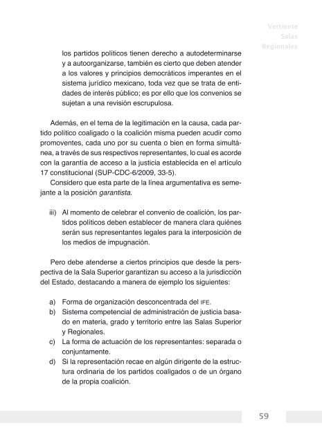 La representación procesal de las coaliciones - Tribunal Electoral ...