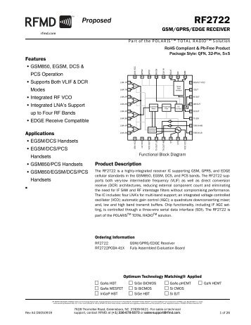 RF2722 - RF Micro Devices