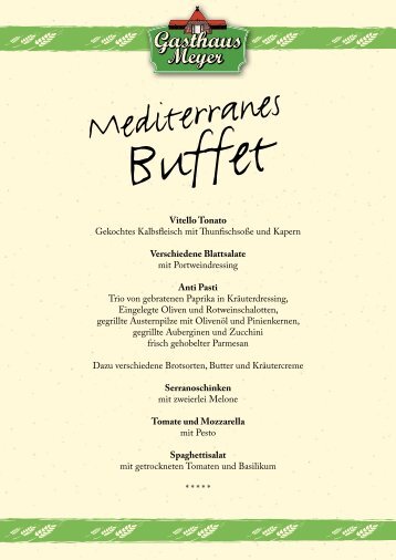 Mediterranes Buffet - Zoo Hannover