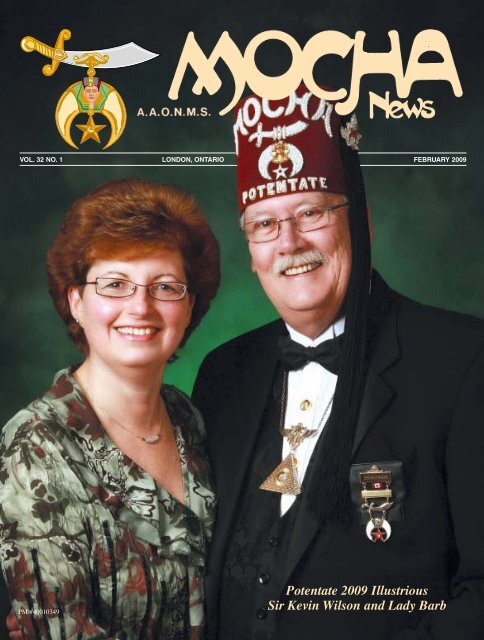 Potentate 2009 Illustrious Sir Kevin Wilson and Lady - Mocha Shriners