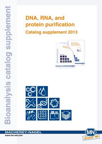 DNA, RNA, and protein purification Catalog ... - Macherey Nagel