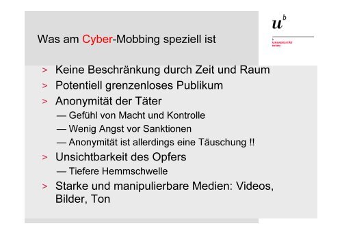 Cybermobbing - Jugend und Gewalt