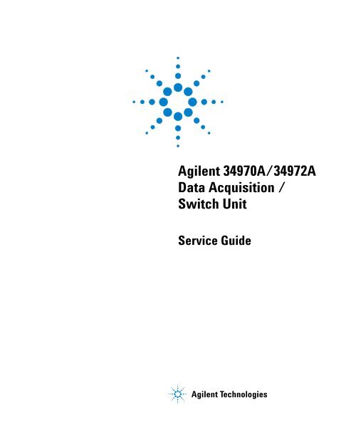 Agilent 34970A/34972A Data Acquisition / Switch Unit