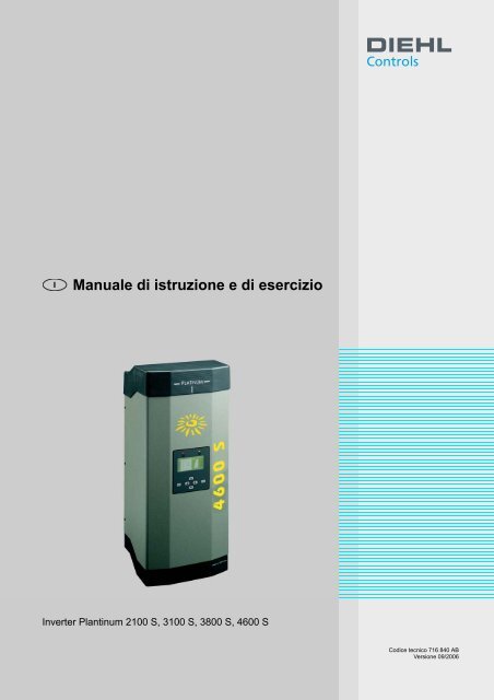diehl. matrix manuale di installazione (serie S) - personal electric
