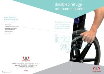 disabled refuge intercom system