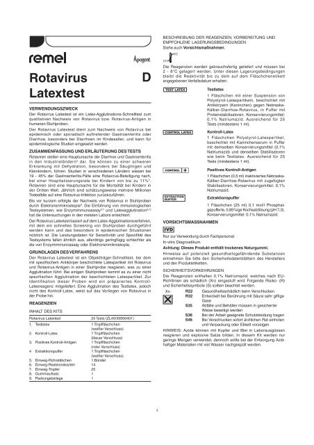 Rotavirus Latextest D - mibius