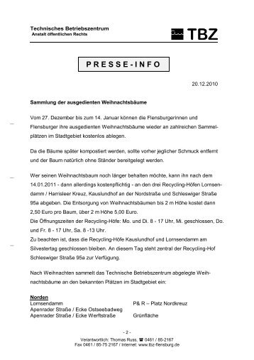 PRESSE-INFO - TBZ Flensburg