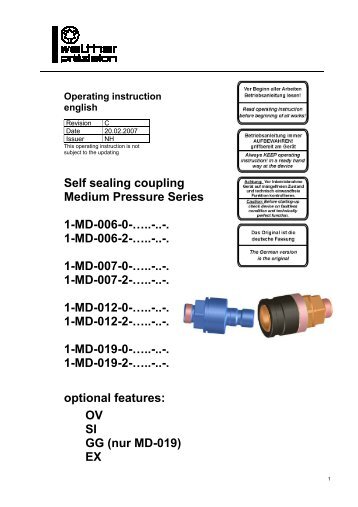 1-MD-007-2 - Carl Kurt Walther GmbH & Co. KG