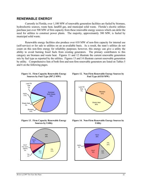 Review of 2006 Ten-Year Site Plans - Public Service Commission