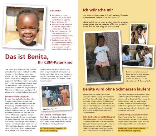 Benita â Ihr CBM-Patenkind