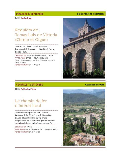 patrimoine - Pays Haut Languedoc et Vignobles