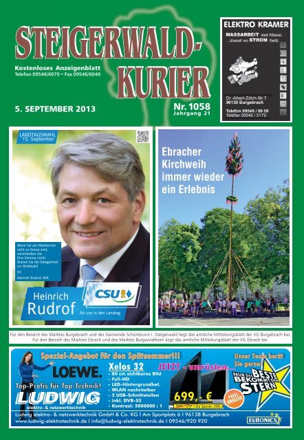 Ausgabe 1058 - Steigerwald-Kurier