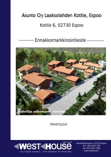 Asunto Oy Laaksolahden Kotitie, Espoo ... - Westhouse