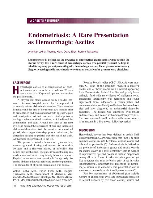 Read Full Article - Practical Gastroenterology