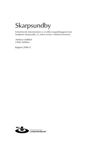 Skarpsundby - Stockholms läns museum