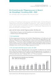 Die Entwicklung der Pflegeressourcen im Bereich ... - Vision Rheintal