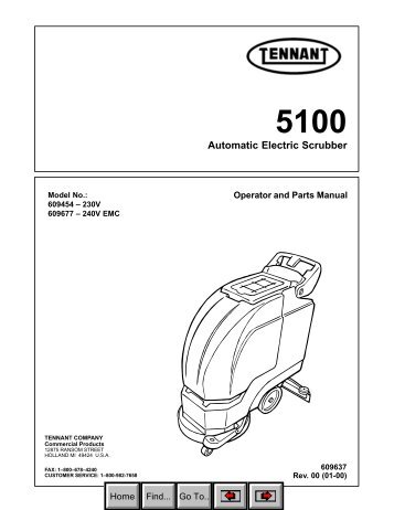 5100 Automatic Electric Scrubber NA Commercial Manual - CH.HU