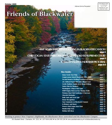 September 2009 - Friends of Blackwater Canyon