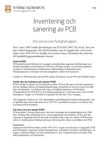 Inventering och sanering av PCB.pdf - Nybro kommun
