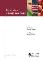 Die steirischen Genuss ReGionen - Agrar-Server Land Steiermark