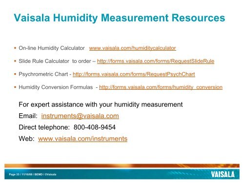 Vaisala Humidity 101 - Humidity Sensor Technology Tutorial