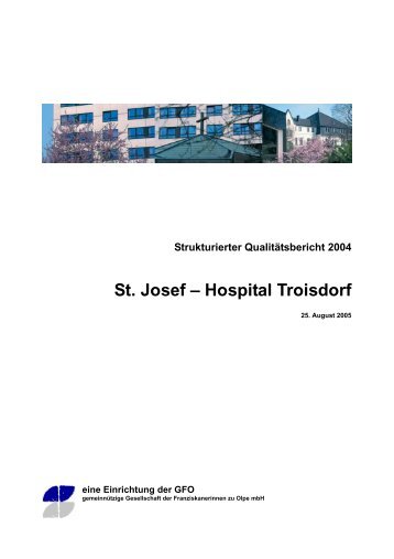 strukturierter QualitÃ¤tsbericht von 2004