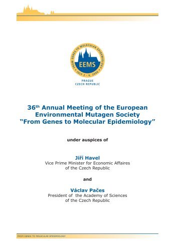 36th Annual Meeting of the European Environmental Mutagen Society