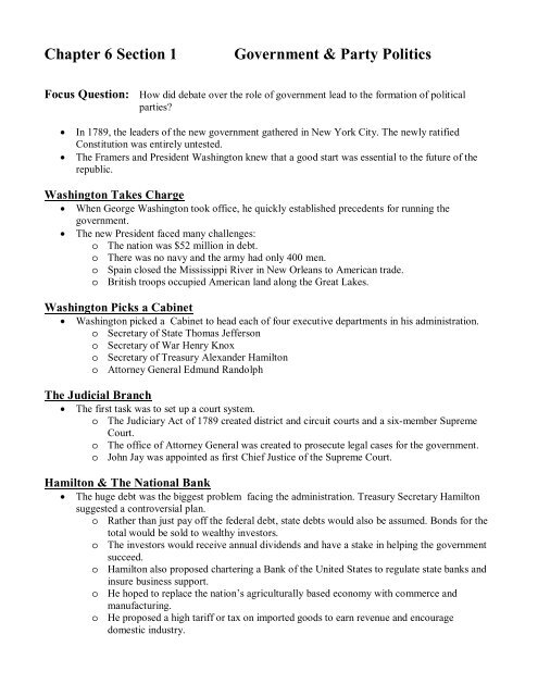 Chapter 6 Section 1 Notes