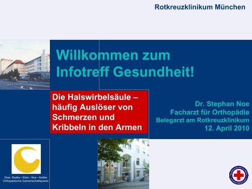 Zum Infotreff Gesundheit! - Rotkreuzklinikum MÃ¼nchen