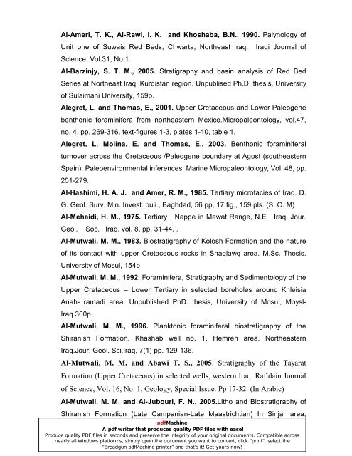 biostratigraphy and paleoecology of cretaceous/tertiary boundary in ...