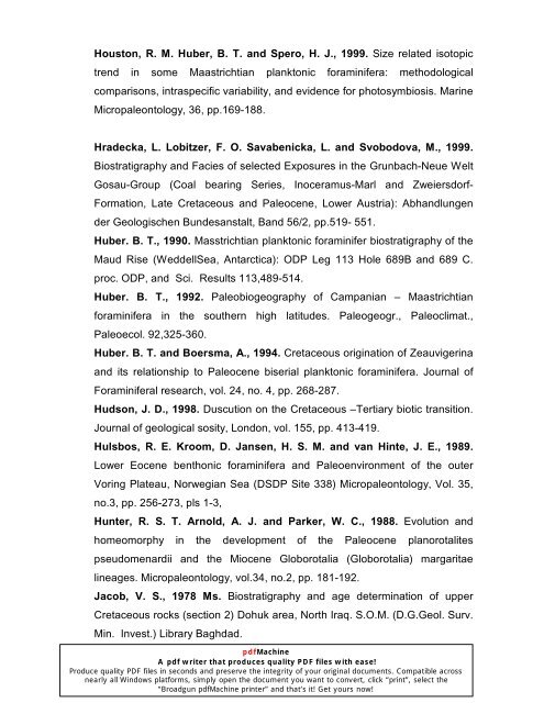 biostratigraphy and paleoecology of cretaceous/tertiary boundary in ...