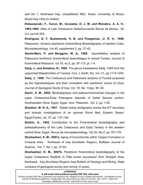 biostratigraphy and paleoecology of cretaceous/tertiary boundary in ...