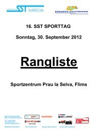 Rangliste 2012 - SST Surselva