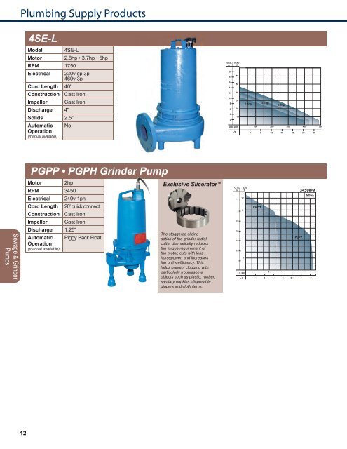 Plumbing Full Line Brochure - Crane Pumps & Systems