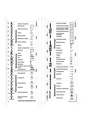 Taktische Zeichen - Taschenkarten - Bereitschaft-kg.de
