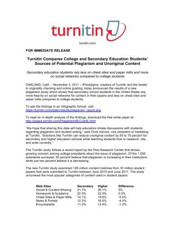 HE SE Plagiarism Study final - Turnitin