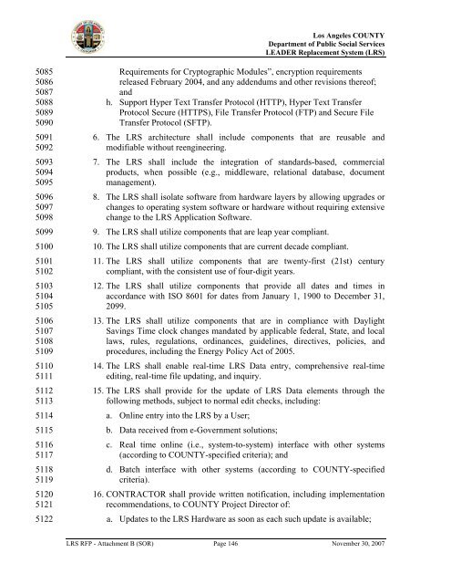 TABLE OF CONTENTS - Department of Public Social Services