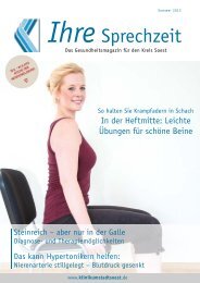 Ihre Sprechzeit - Ausgabe Sommer 2013 - Klinikum Stadt Soest